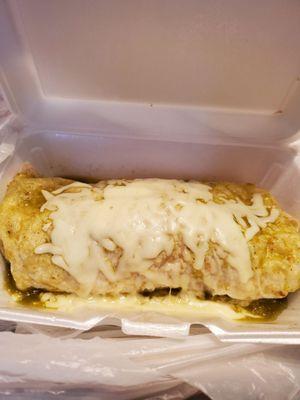 Chile verde burrito