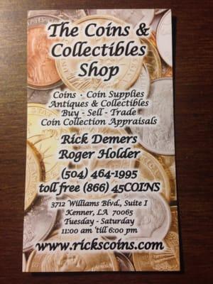 The Coins & Collectibles Shop