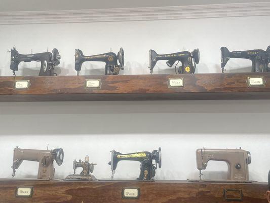 Old school sewing machines!