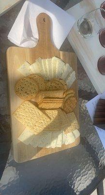 Cheese and cracker board