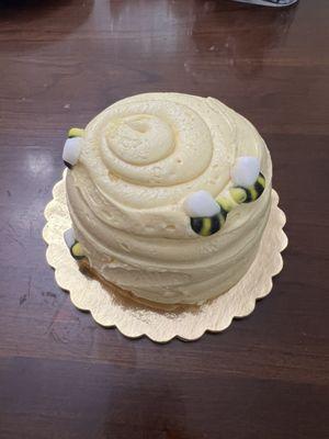 Bee day cake! Enough to feed 4!!! So cute!