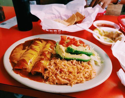 Vegetarian enchiladas