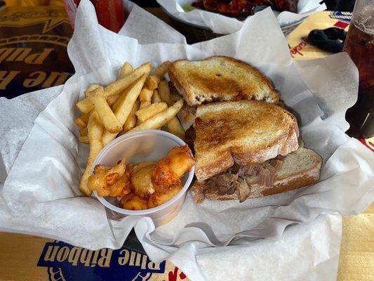 Brisket sandwich on sourdough