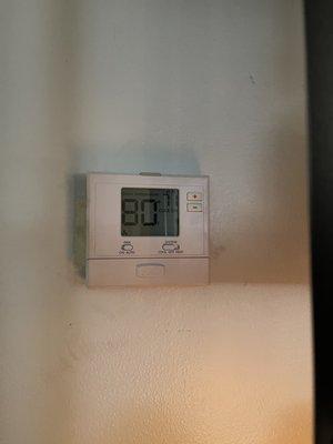 How hot our house is.