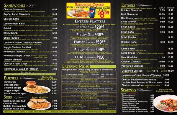 Menu page 1