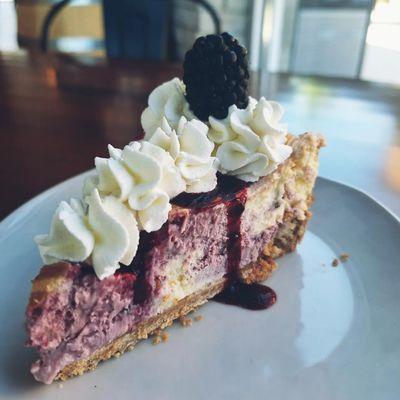 Blackberry Swirl Cheesecake