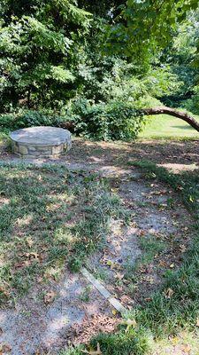 Stone garden outline remains