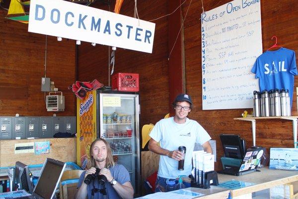 Check boats out and in at the dockmaster bay, where our friendly staff will get you set up for the day