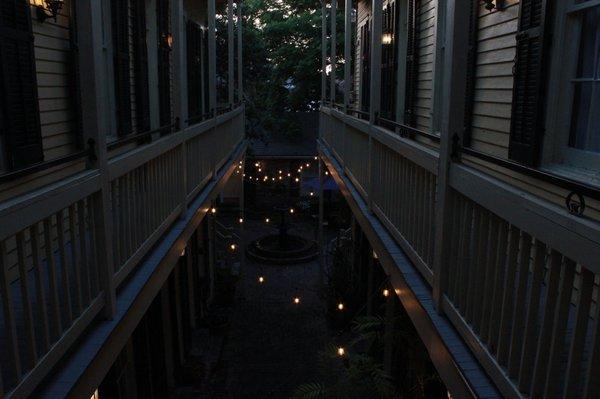 The courtyard from the second story.