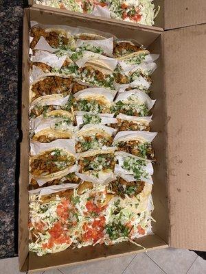 Chicken and steak taco pack