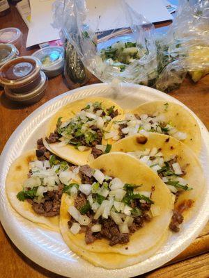 Carne asada tacos