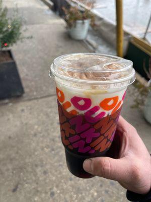 Cold brew with foam