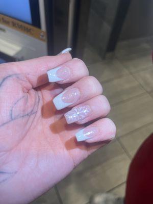 all the nails are gloopy and not straight