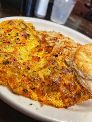 Alligator Omelet Meal