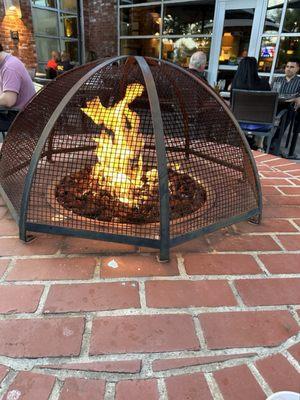 Outside fire pit