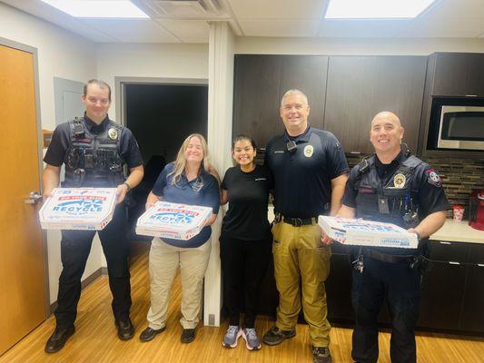 Bixby Chiropractic doing appreciation day at Bixby PD