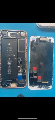 Refurbished iPhone purchased from iFix And Restore with missing internal components.