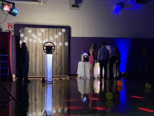 Photo Booth was a total hit at another High School Homecoming! I design and edit all photo templates myself for free.