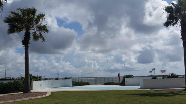 Fantastic vantage point at the entry to the harbor