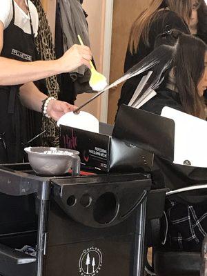 Getting my balayage done w the amazing Dimitry.