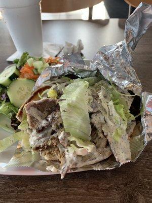 The Gyro with side salad