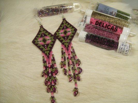 Delica beads and Patterns for sale.