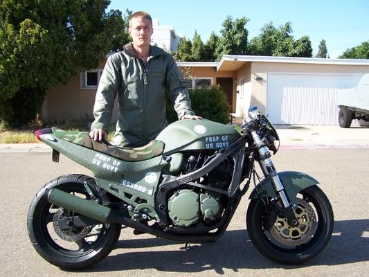 me with my first military bike i created