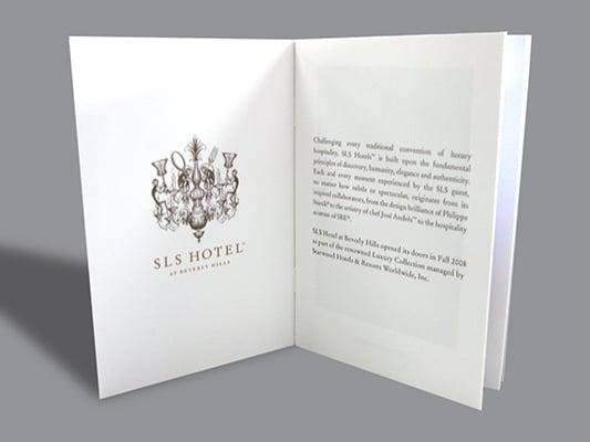 Printing of Booklet for SLS Hotel Beverly Hills (Inside)