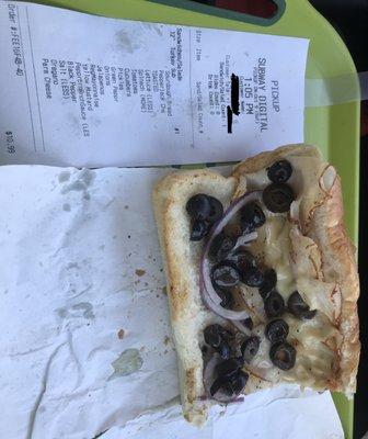 Turkey sandwich did not match my order.