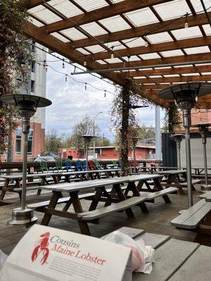 Lobster Rolls & garden patio seating