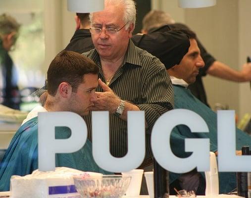 Puglisi Barber Shop . 2100 Pennsylvania Avenue, NW, Washington DC . Satjurday, 25 April 2009