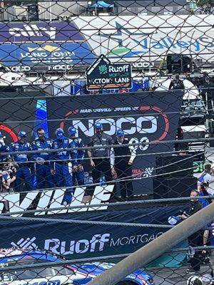 The Hendrick Crowd in Victory Lane