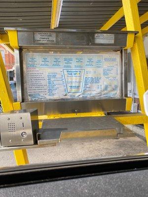 Drive-up menu board