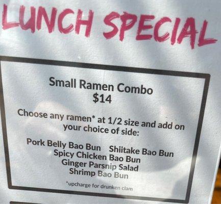 Lunch specials make everything possible