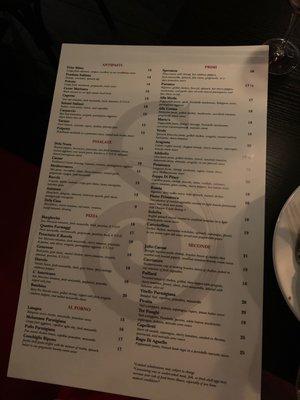 What a menu! And the fragrance in here is wonderful and the food is delicious!