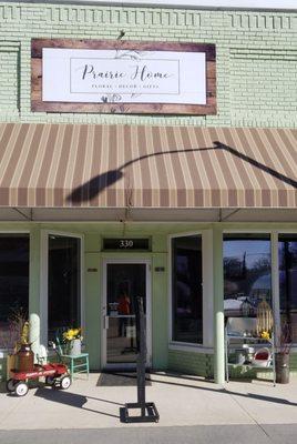 Prairie Home Floral, Decor and Gifts is located on beautiful, historic main street of Blooming Prairie, MN!