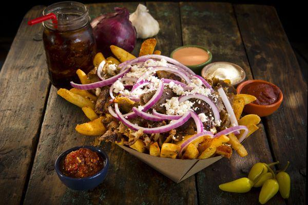 Döner Box with fries