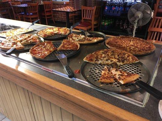 The delicious lunch buffet.