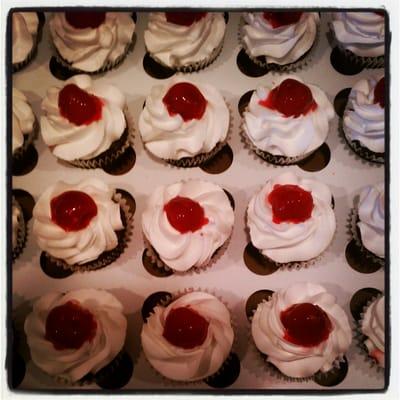 Mini Black Forrest Cupcakes