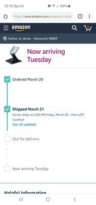 Was supposed to be delivered last Saturday... And now Tuesday??? That's a week and 3 days later!!! WHY?