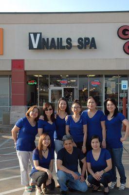 V Nails Spa Staff.