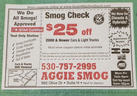 Neighborhood coupon came in the mail