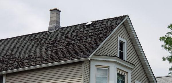 We didn't have walk this Roof, clearly just need to be replaced.