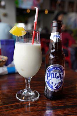 Pina Colada & Polar Beer