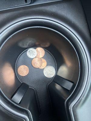 Coins that were under my hood