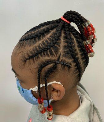 Kid's Natural Stitch Cornrows