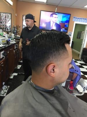 Taper comb-over by kevin