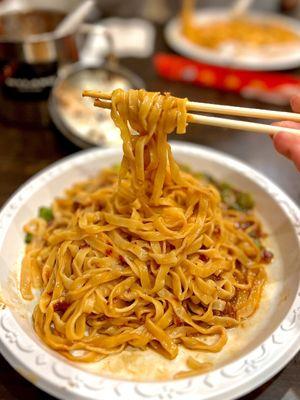 Wheat Noodle with Peanut Butter Sauce!!