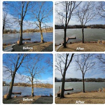 Elevated and cleaned up to enjoy the beautiful lake view