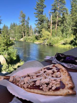 BBQ Chicken pizza - by the slice.